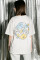 Oversized T-shirt Purr Flowers UA х kotastiia in Ivory #5