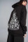 Oversized Hoodie Burnbabyburn in Black