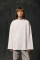 Basic Oversized Long Sleeve T-shirt Spirit Rude in White