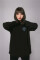 Oversized sweatshirt ARSC with blue logo 7х7сm in black #3