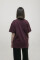 Basic Oversized T-shirt Spirit Rude in Marsala #6