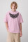 Oversized T-Shirt BLACKWING ONE-EYED x Black Wing in Light Pink #4