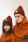 Coarse Knitted Beanie Hill in Burgundy #2