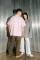 Oversized Tshirt ARSC With White Logo 30х30сm in Light Pink #2