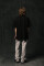 Oversized T-shirt Thorny in Deep Black #4