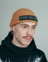 Coarse Knitted Beanie Fisherman Beyond Good And Evil in Camel