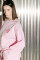Oversized Long Sleeve T-shirt ARSC with Red Logo 30x30cm in Light Pink #6