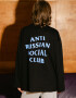 Oversized Long Sleeve T-shirt ARSC with Blue Logo 30x30cm in Black