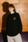 Oversized Long Sleeve T-shirt ARSC with Pink Logo 7x7cm in Black #2