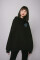 Superoversized hoodie ARSC with blue logo 7х7cm in black #8