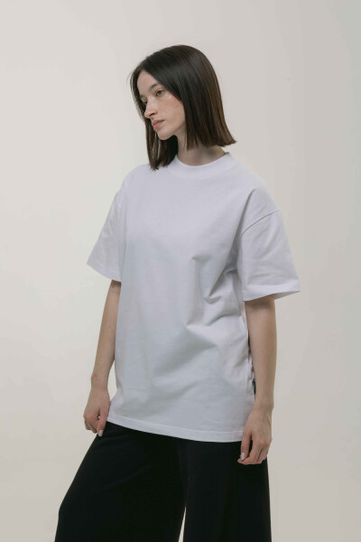 Basic Oversized T-shirt Spirit Rude in White