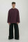 Basic Oversized Long Sleeve T-shirt Spirit Rude in Marsala #2