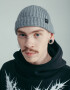 Coarse Knitted Beanie Fisherman in Gray 
