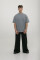 Basic Oversized T-shirt Spirit Rude in Gray Olive #2