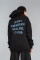 Superoversized hoodie ARSC with blue logo 30х30cm in black #1