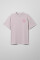 Oversized T-Shirt ARSC With Pink Logo 7х7сm in Light Lilac #1