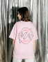 Oversized T-shirt Purr Heart х kotastiia in Light Pink