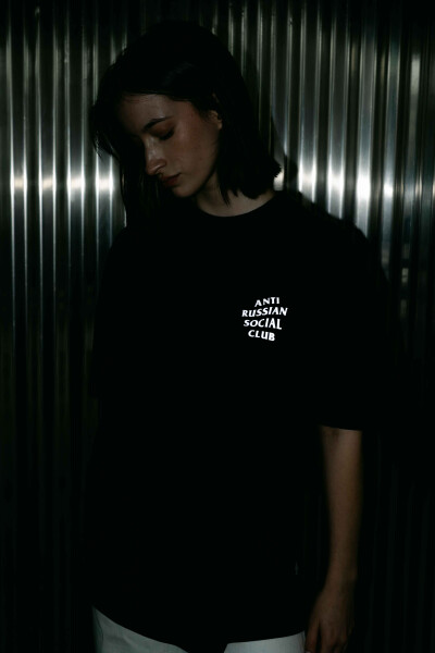 Oversized T-shirt ARSC With Reflective Logo 7x7cm in Black
