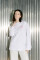Oversized Long Sleeve T-shirt ARSC with Pink Logo 7x7cm in White