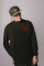 Oversized sweatshirt ARSC with red logo 7х7сm in black #4