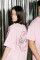 Oversized T-shirt Purr Heart х kotastiia in Light Pink #1