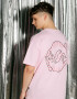 Oversized T-shirt Purr Tiger х kotastiia in Light Pink