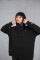 Superoversized Hoodie Jackalope in Black #8