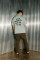 Oversized T-shirt ARSC With Black Logo 30х30сm in Light Olive #2