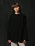 Basic Oversized Long Sleeve T-shirt Spirit Rude in Black