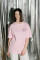Oversized T-shirt Purr Mini Hearts 9x9cm х kotastiia in Light Pink