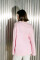 Oversized Long Sleeve T-shirt ARSC with Red Logo 7x7cm in Light Pink #3