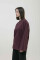 Basic Oversized Long Sleeve T-shirt Spirit Rude in Marsala #9
