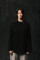 Basic Oversized Long Sleeve T-shirt Spirit Rude in Black #3