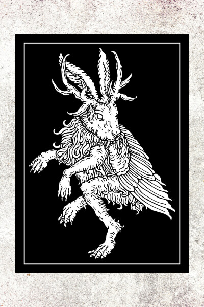 Patch Jackalope 10x13,5cm (3.9x5.3in)