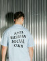 Oversized T-shirt ARSC With Black Logo 30х30сm in Light Blue
