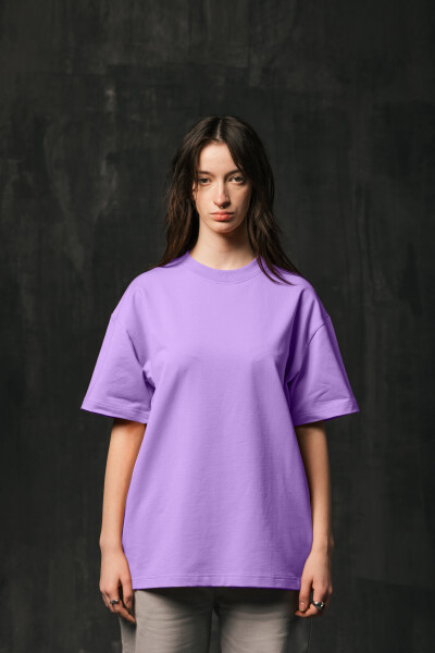 Basic Oversized T-shirt Spirit Premium in Lilac