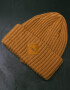 Coarse Knitted Beanie Hill in Camel