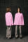 Basic Oversized Long Sleeve T-shirt Spirit Rude in Light Pink #5