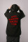 Superoversized hoodie ARSC with red logo 30х30cm in black