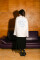 Oversized Long Sleeve T-shirt ARSC with Blue Logo 30x30cm in White #2