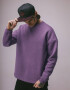 Basic Oversized Sweatshirt Drop in Violet