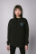 Oversized sweatshirt ARSC with blue logo 30х30сm in black #4