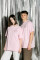 Oversized T-shirt Purr Tiger 9x9cm х kotastiia in Light Pink #6