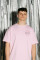 Oversized T-shirt Purr Tiger 9x9cm х kotastiia in Light Pink #5