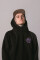 Superoversized hoodie ARSC with lilac logo 7x7cm in black #8