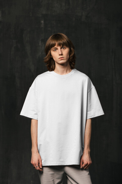 Basic Oversized T-shirt Spirit Premium in White