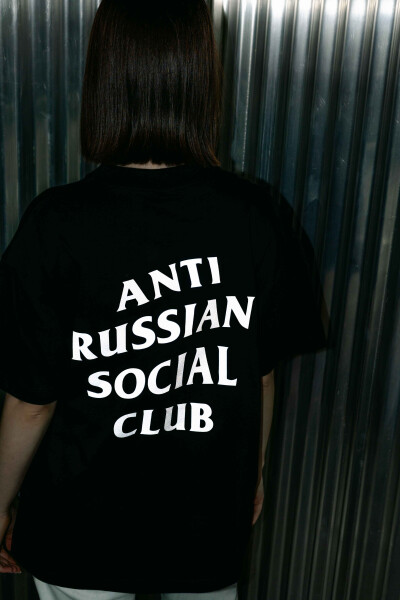 Oversized T-shirt ARSC With Reflective Logo 30x30cm in Black
