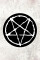 Patch Pentagram d-5,5cm (d-2.2in)
