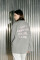 Oversized Long Sleeve T-shirt ARSC with Pastel Pink Logo 30x30cm in Gray #2