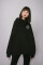 Superoversized hoodie ARSC with white logo 30x30cm in black #5